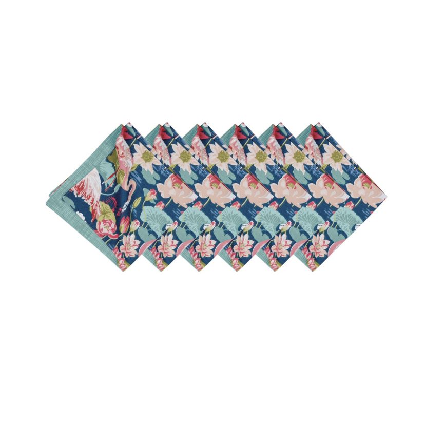 Flamingo Lagoon Napkin Set of 6