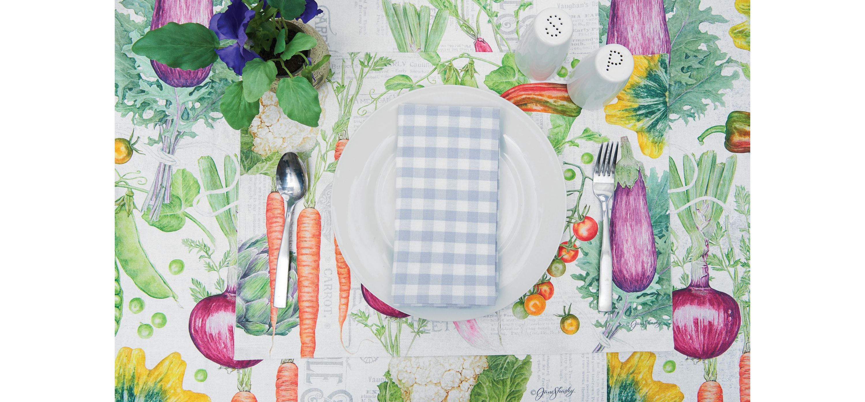 Vegetable Garden Napkin Set of 6