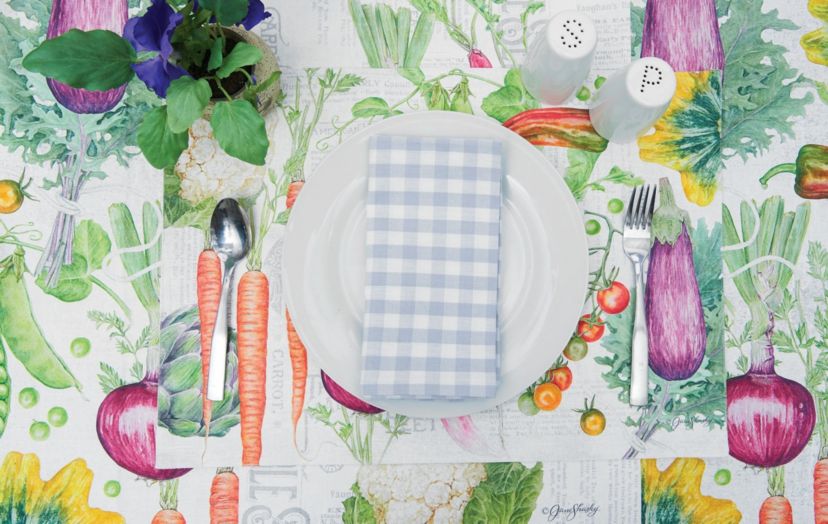 Vegetable Garden Napkin Set of 6