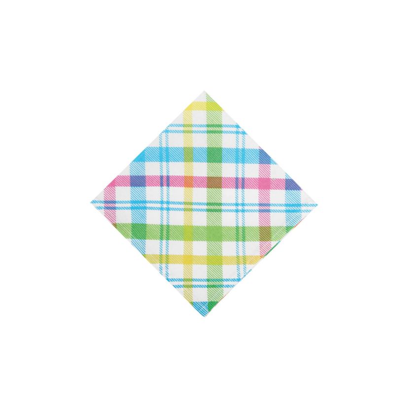 Spring Blossom Plaid Napkin Set of 6