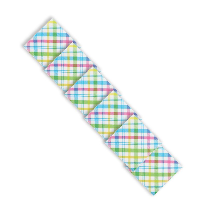Spring Blossom Plaid Napkin Set of 6