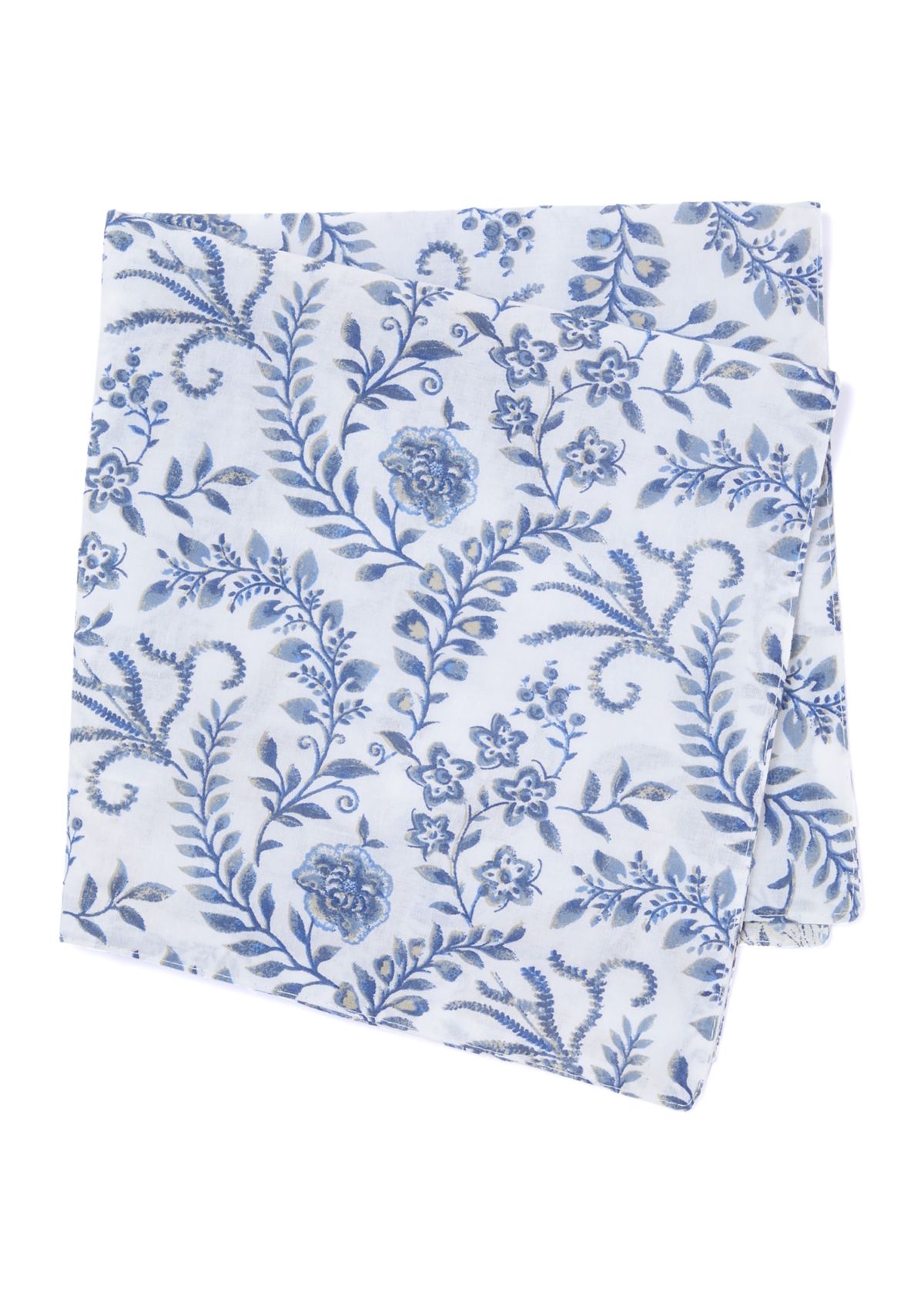 Reversible Blue Floral Napkin
