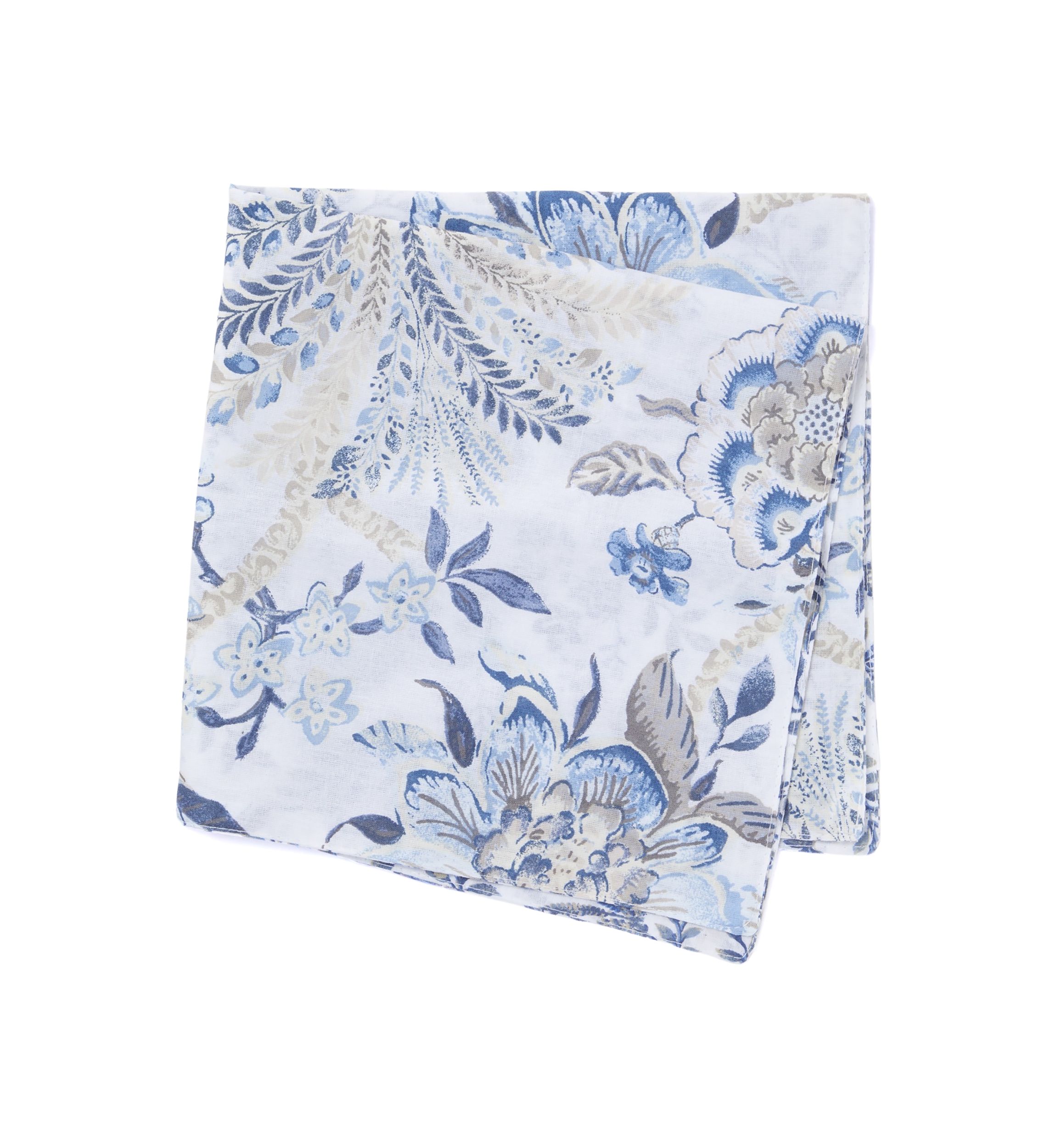 Reversible Blue Floral Napkin