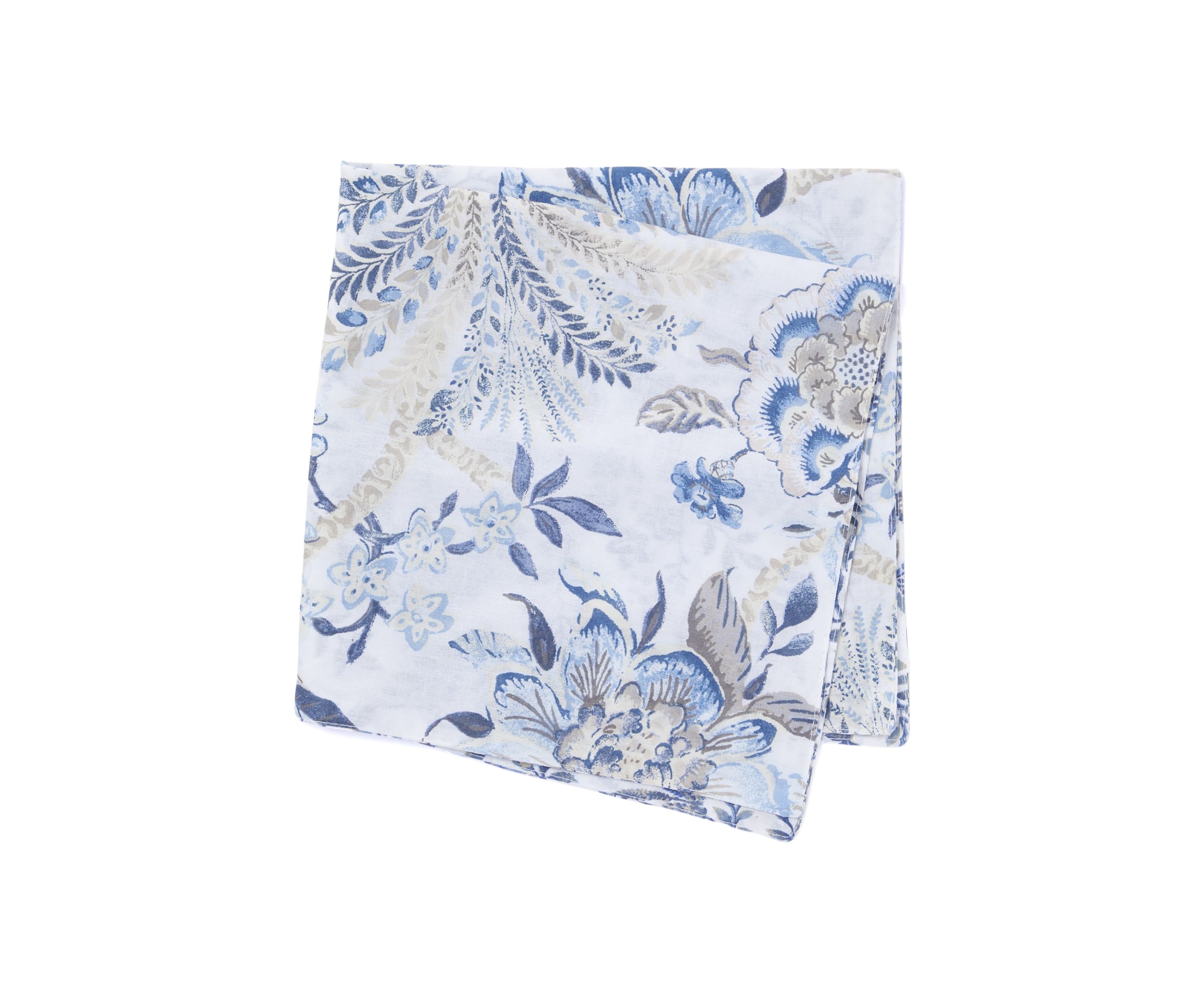 Reversible Blue Floral Napkin