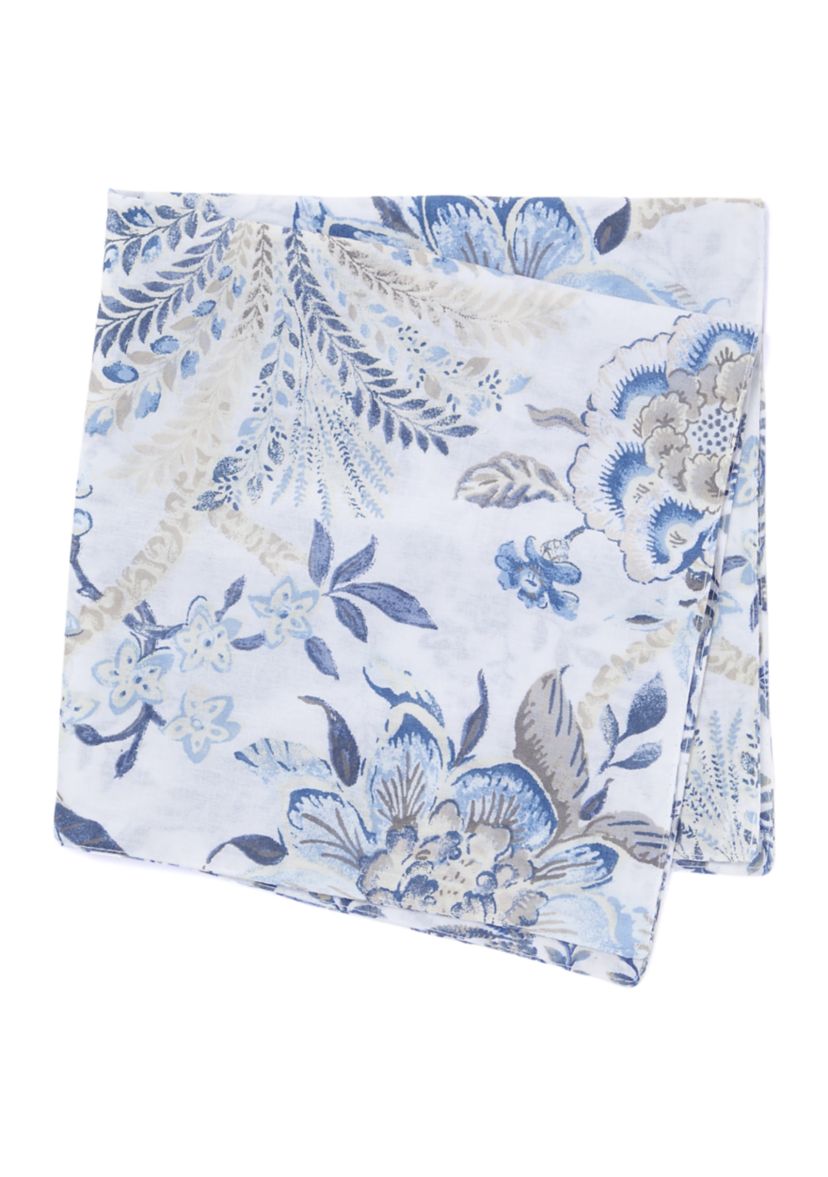 Reversible Blue Floral Napkin