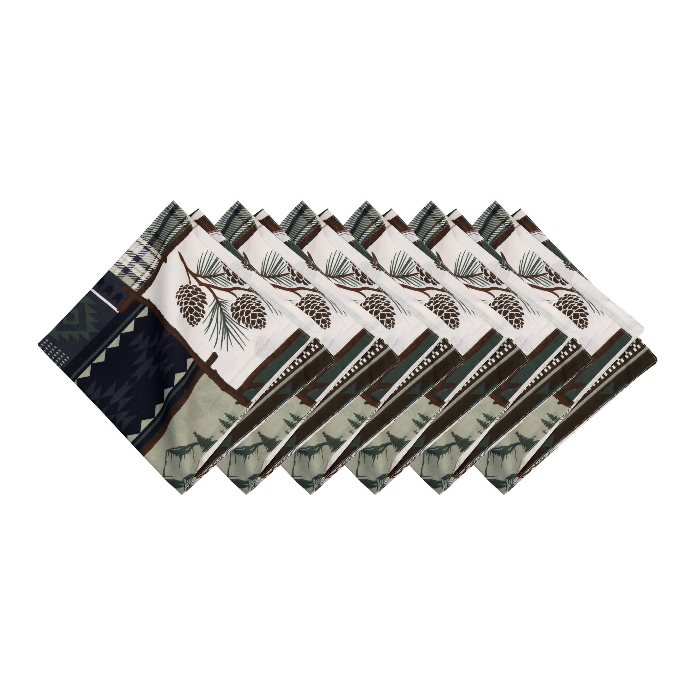 Greenstone Pines Cotton Napkins Set of 6