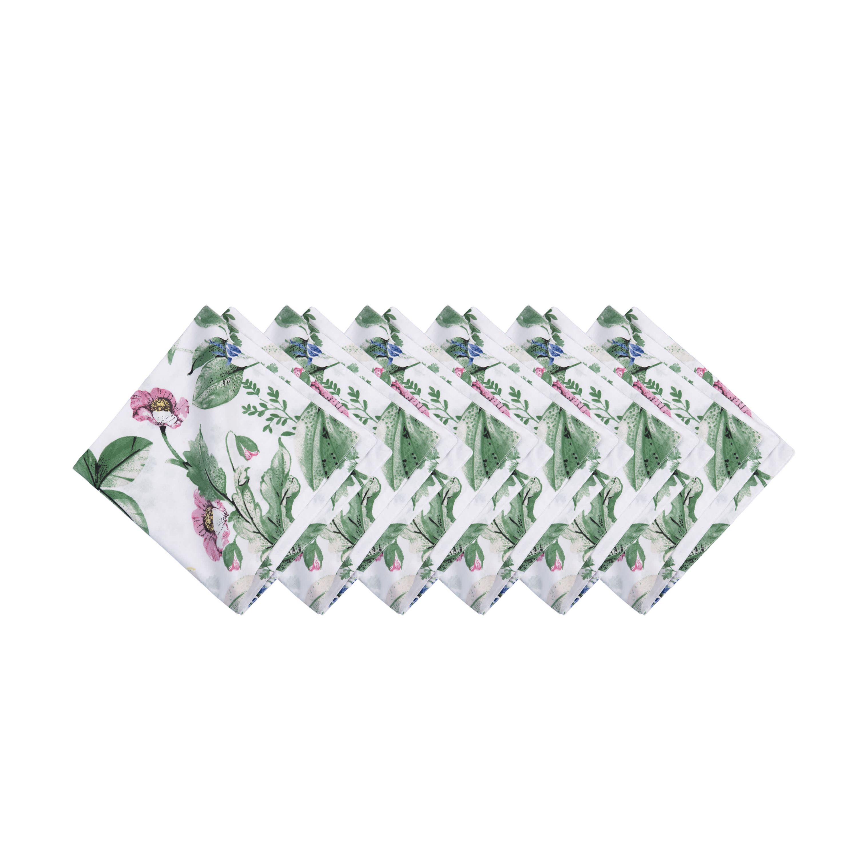 Marcy Blooms Cotton Cotton Napkins Set of 6