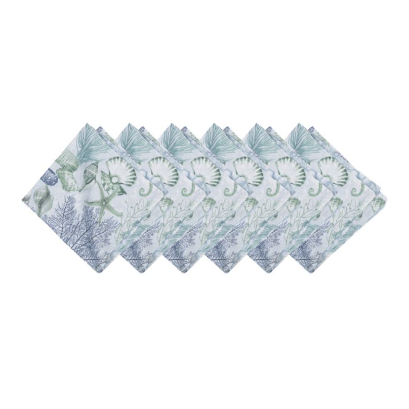 Shoreline Waters Cotton Cotton Napkins Set of 6