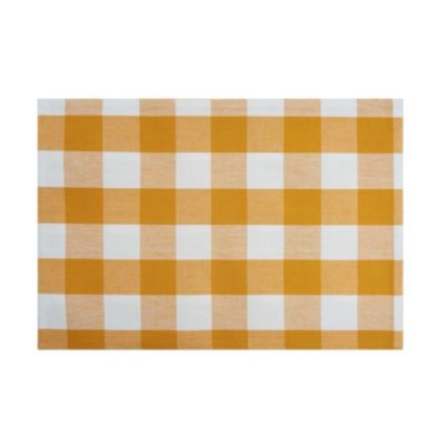 C&F Home Franklin Ochre Gingham Check Kitchen Towel