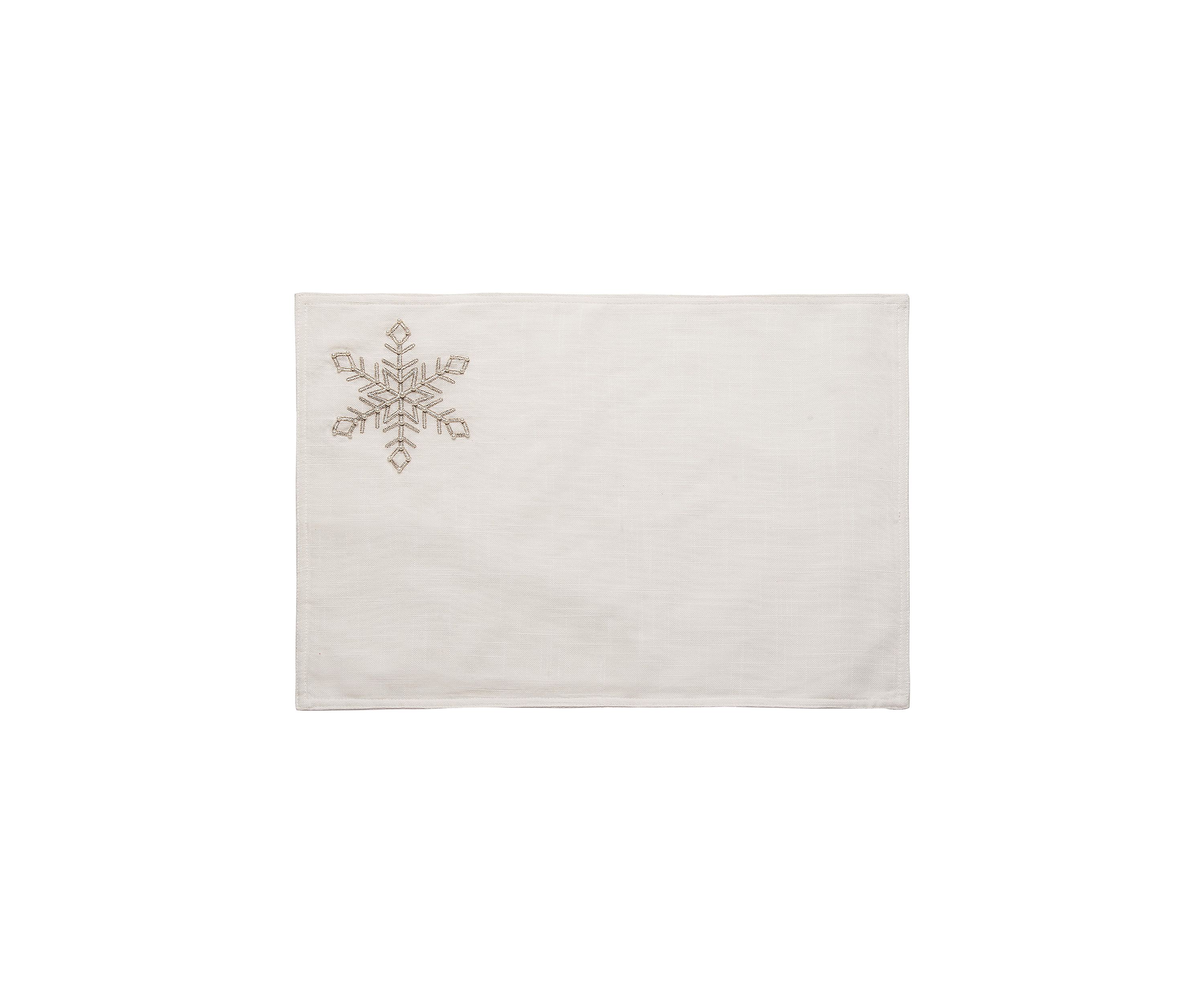 Champagne Snowflake Placemat