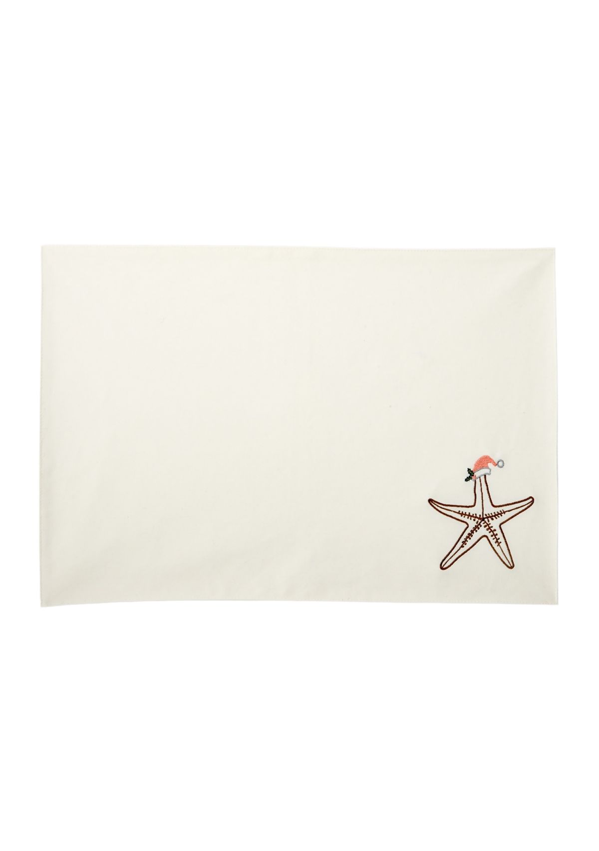 Starfish Santa Coastal Christmas Placemat