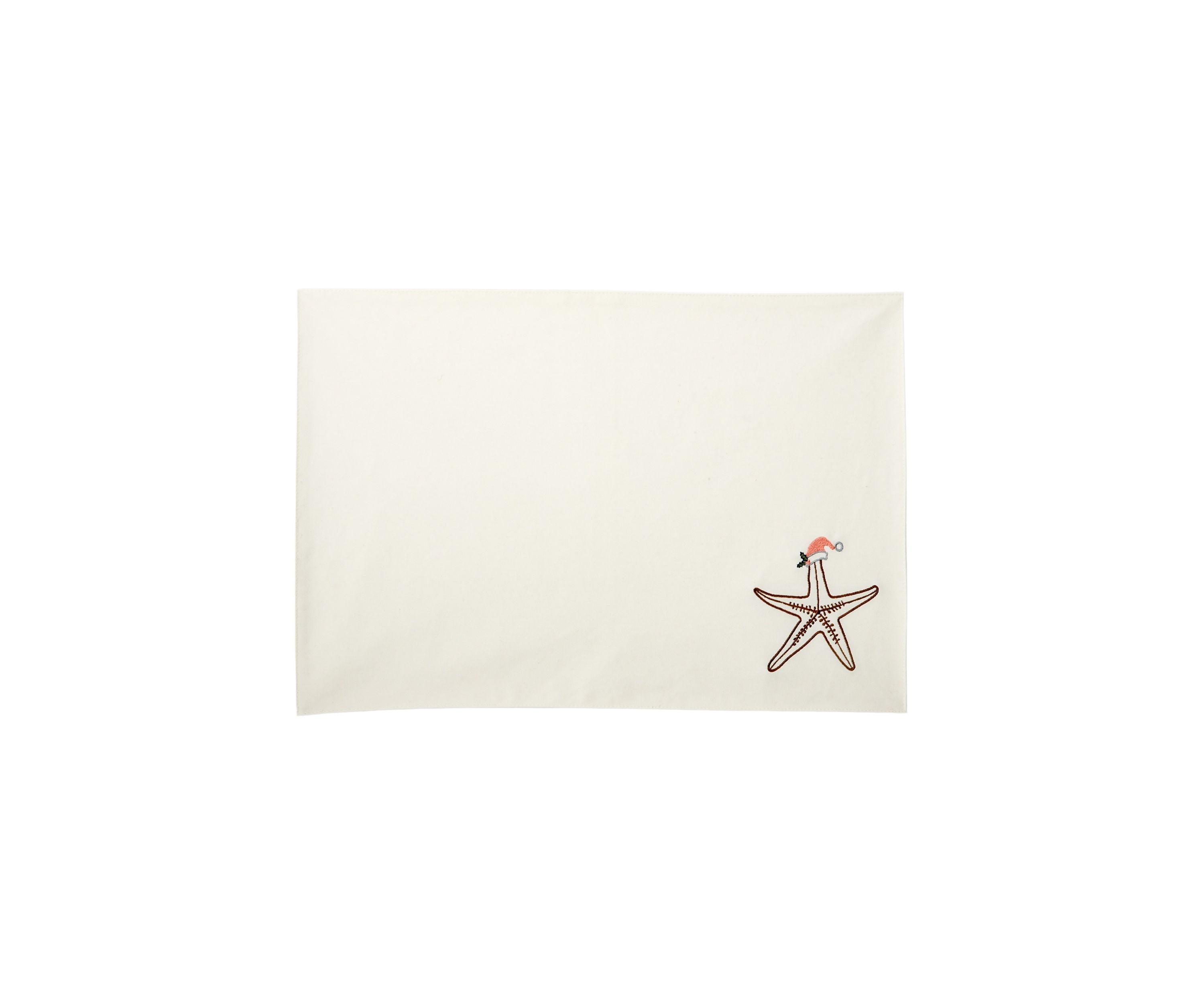 Starfish Santa Coastal Christmas Placemat