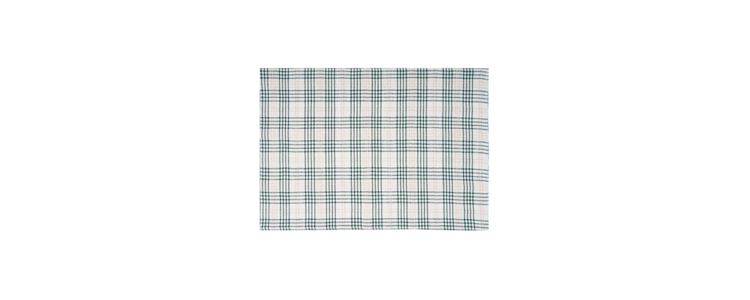 Sage & Gold Plaid Placemats Set of 6
