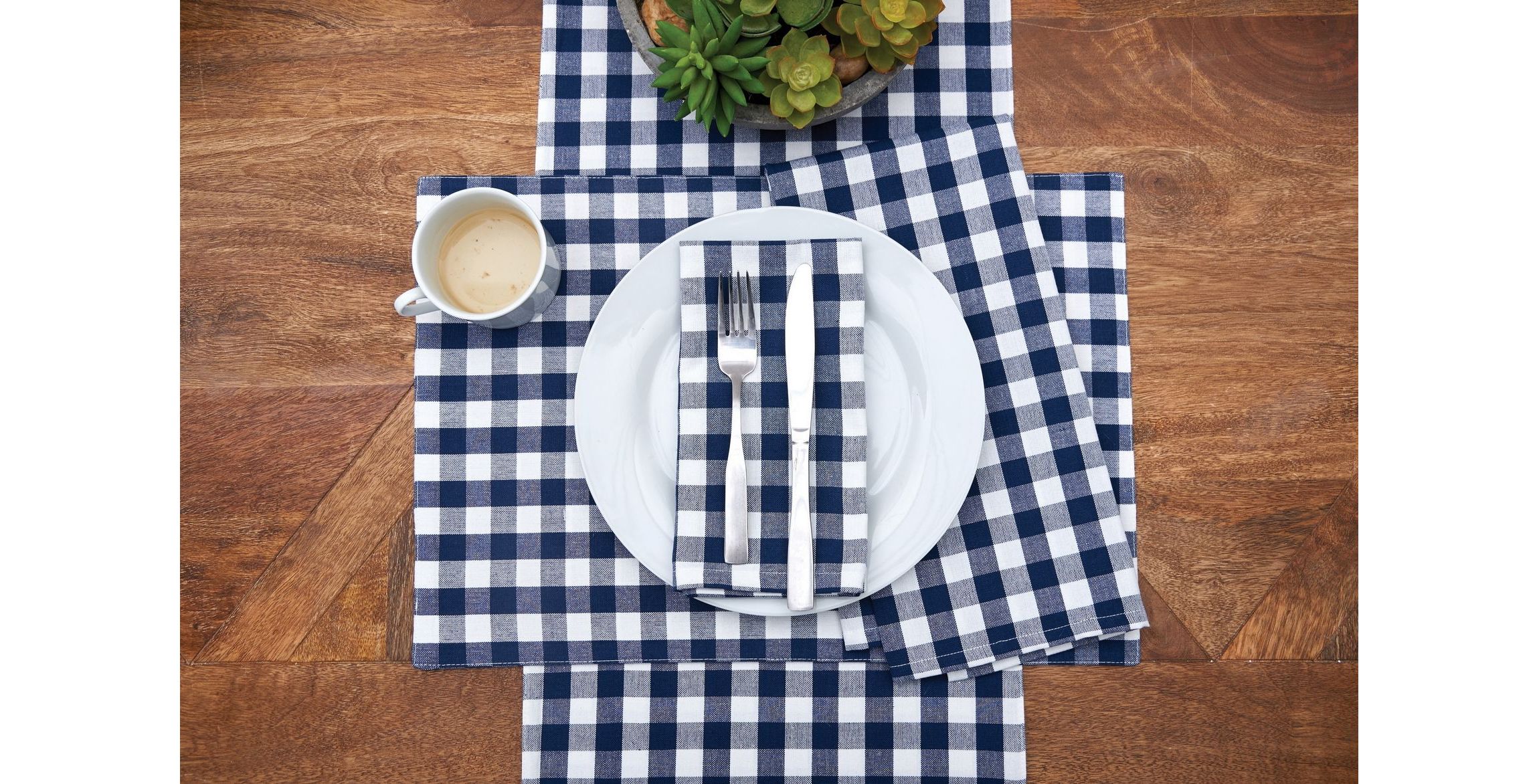 Ashford Indigo Placemat Set of 6