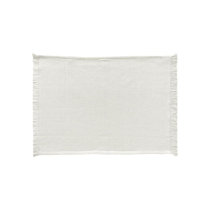 Waffle Weave Ivory Placemat Set of 6