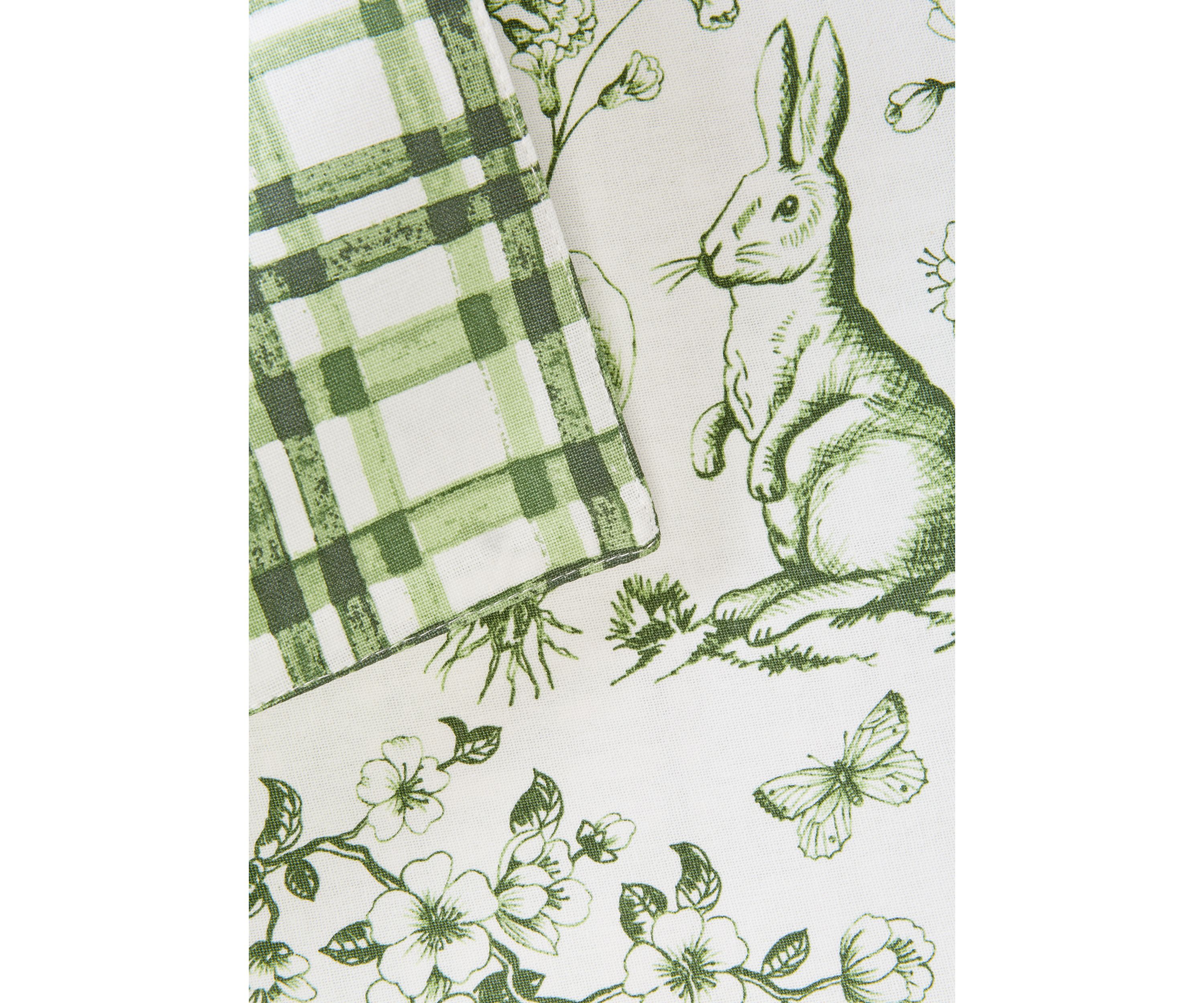 Spring Greens Bunny Toile Placemat