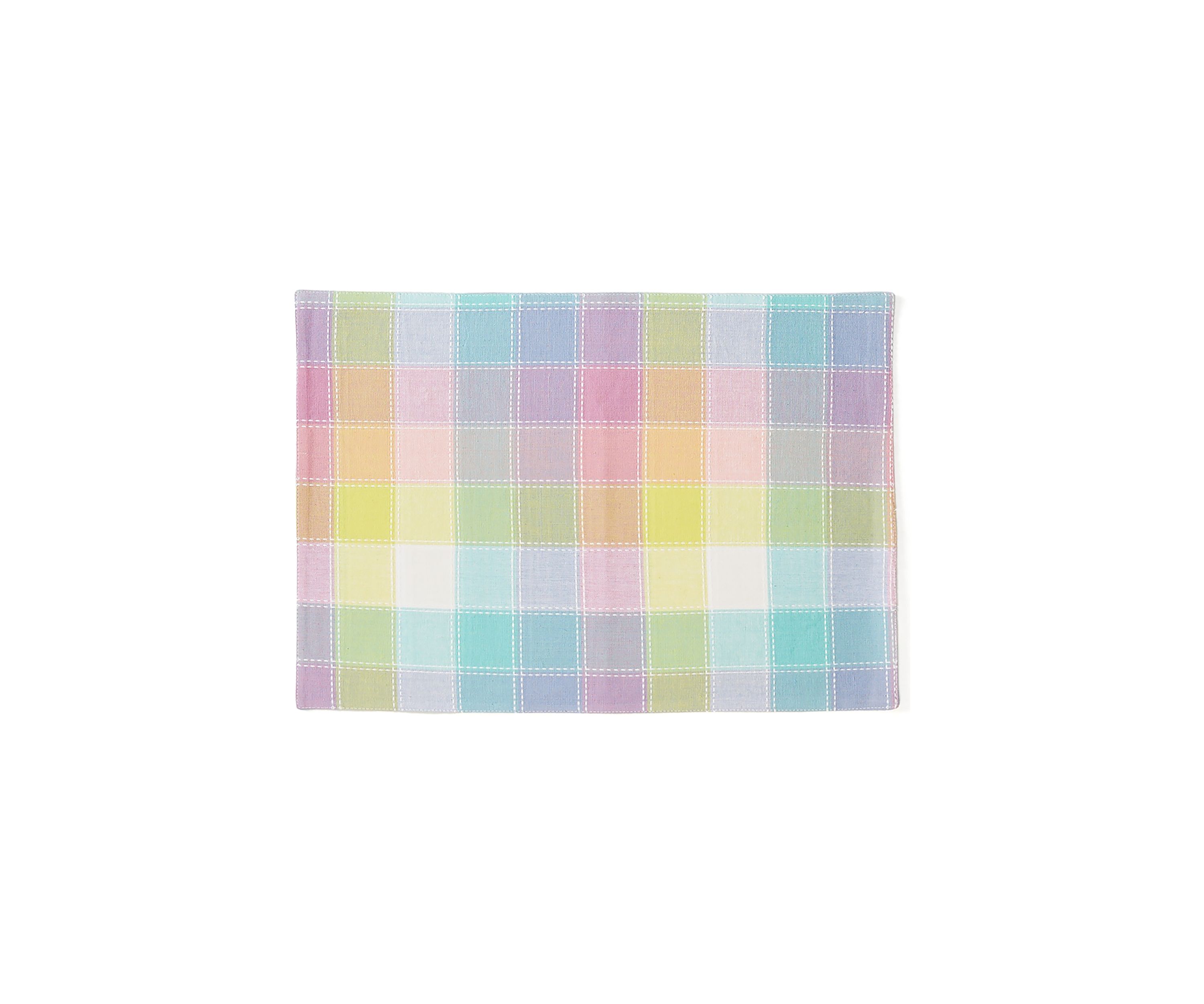 Hana Color Block Plaid Placemat