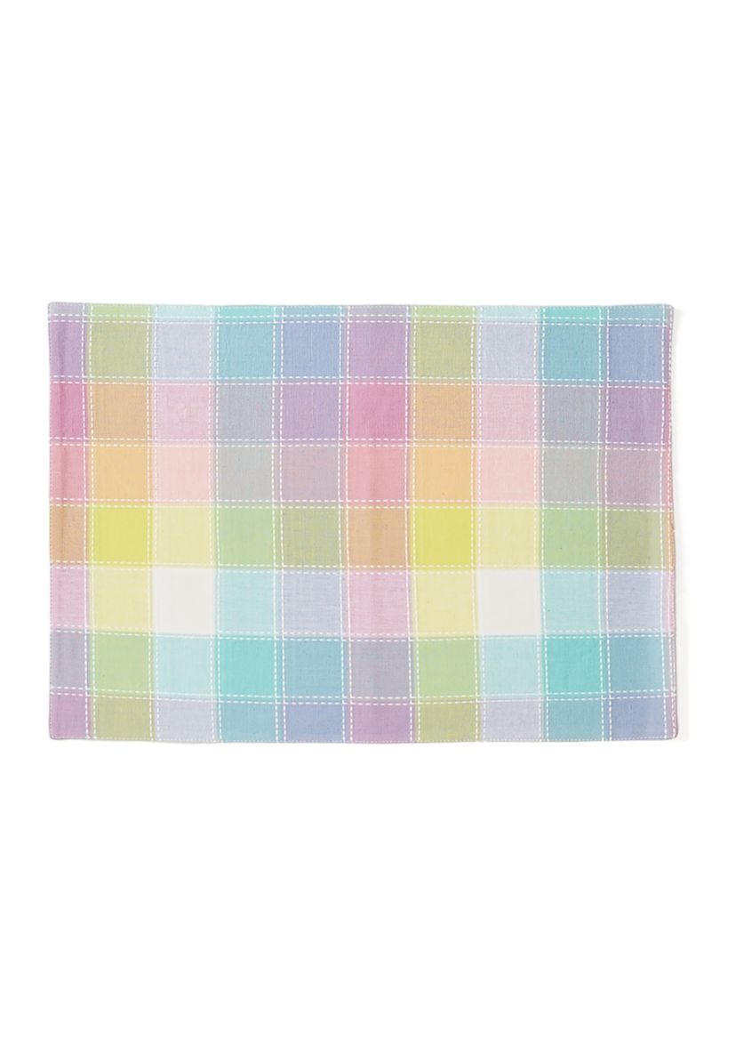 Hana Color Block Plaid Placemat