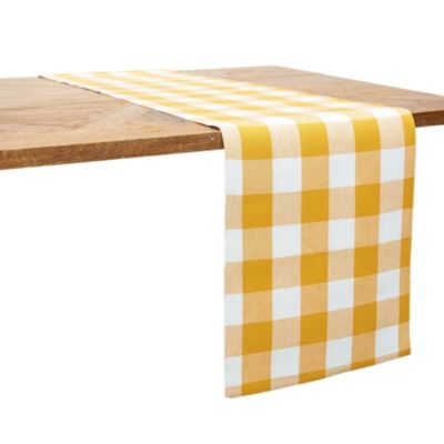 C&F Home Franklin Ochre Gingham Check Kitchen Towel