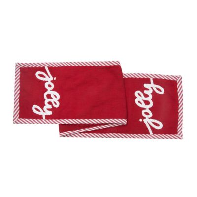 C&F Home Jolly Tufted Runner, Red