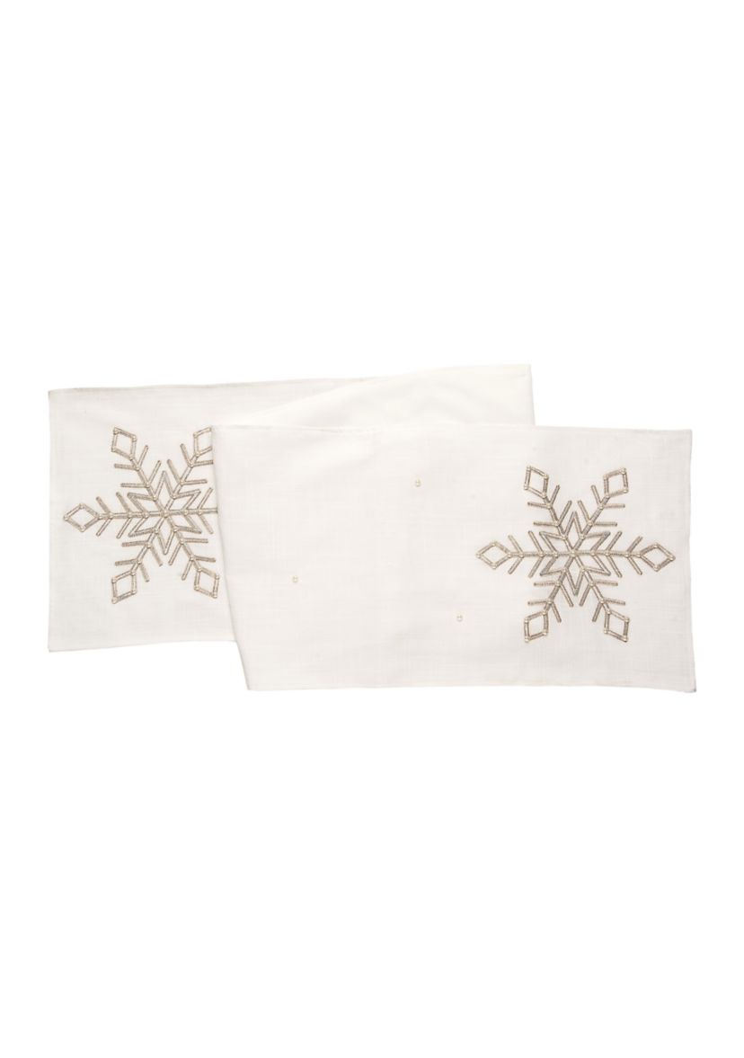 Champagne Snowflake Runner
