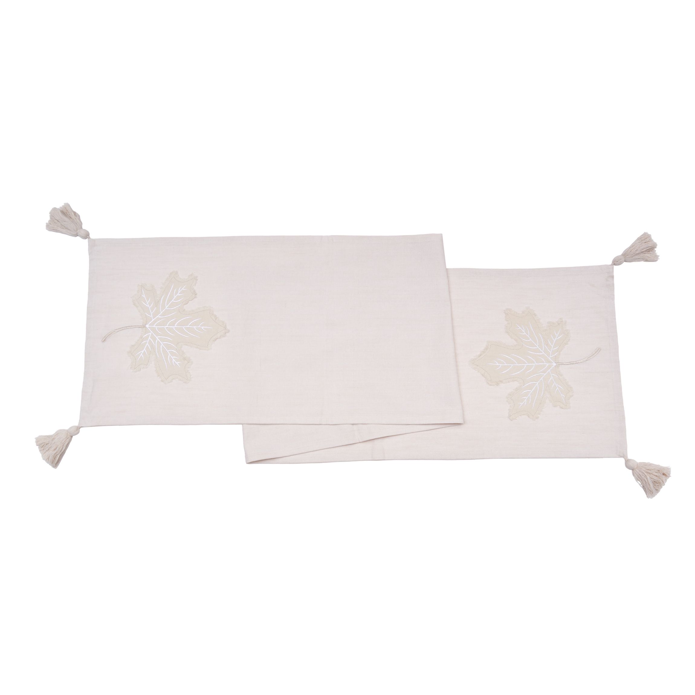 Neutral Maple Leaves Runner