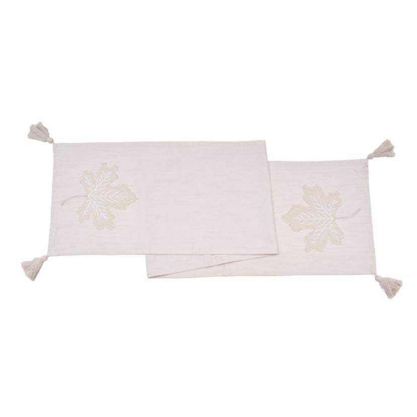 Neutral Maple Leaves Runner