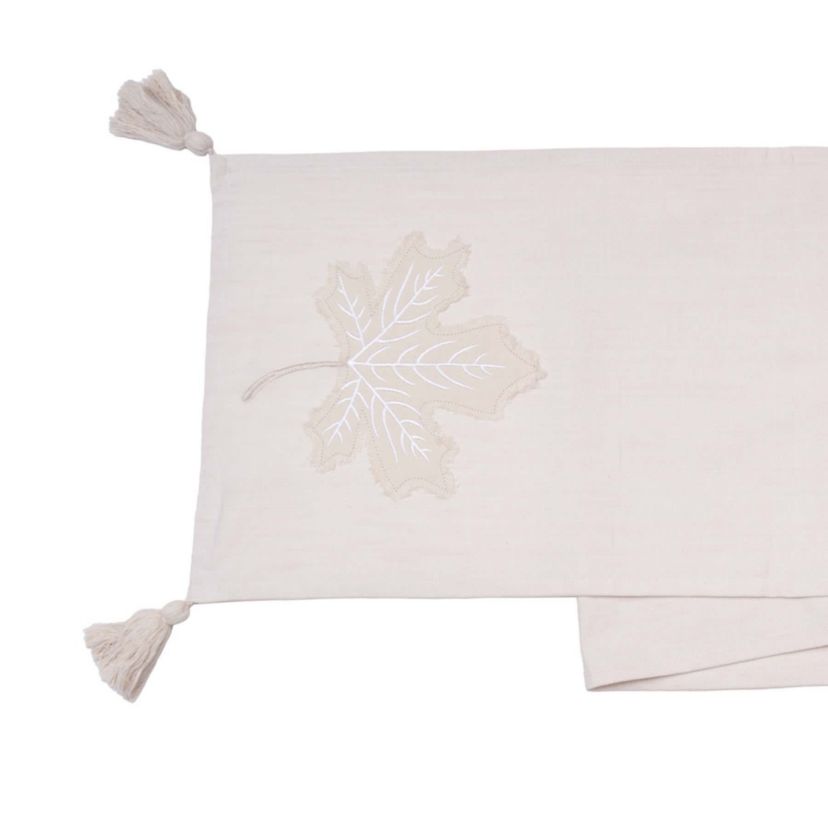 Neutral Maple Leaves Runner