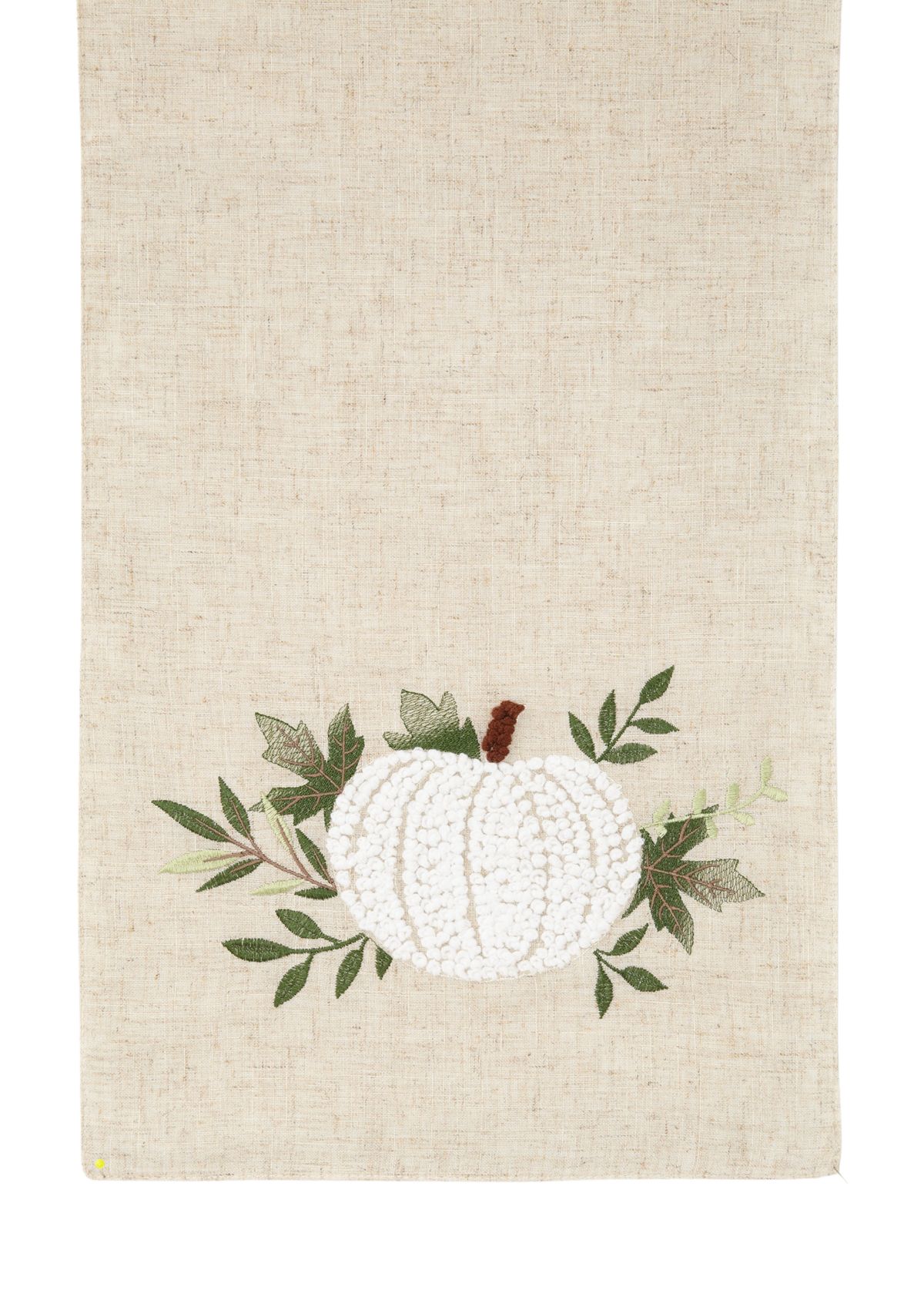 White Pumpkin Botanical Table Runner
