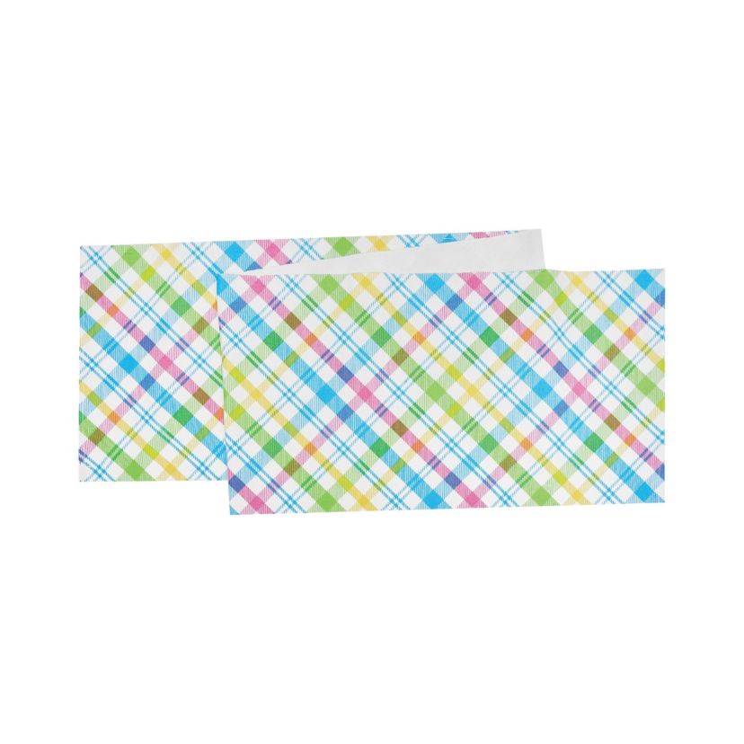 13" x 72" Spring Blossom Plaid Table Runner