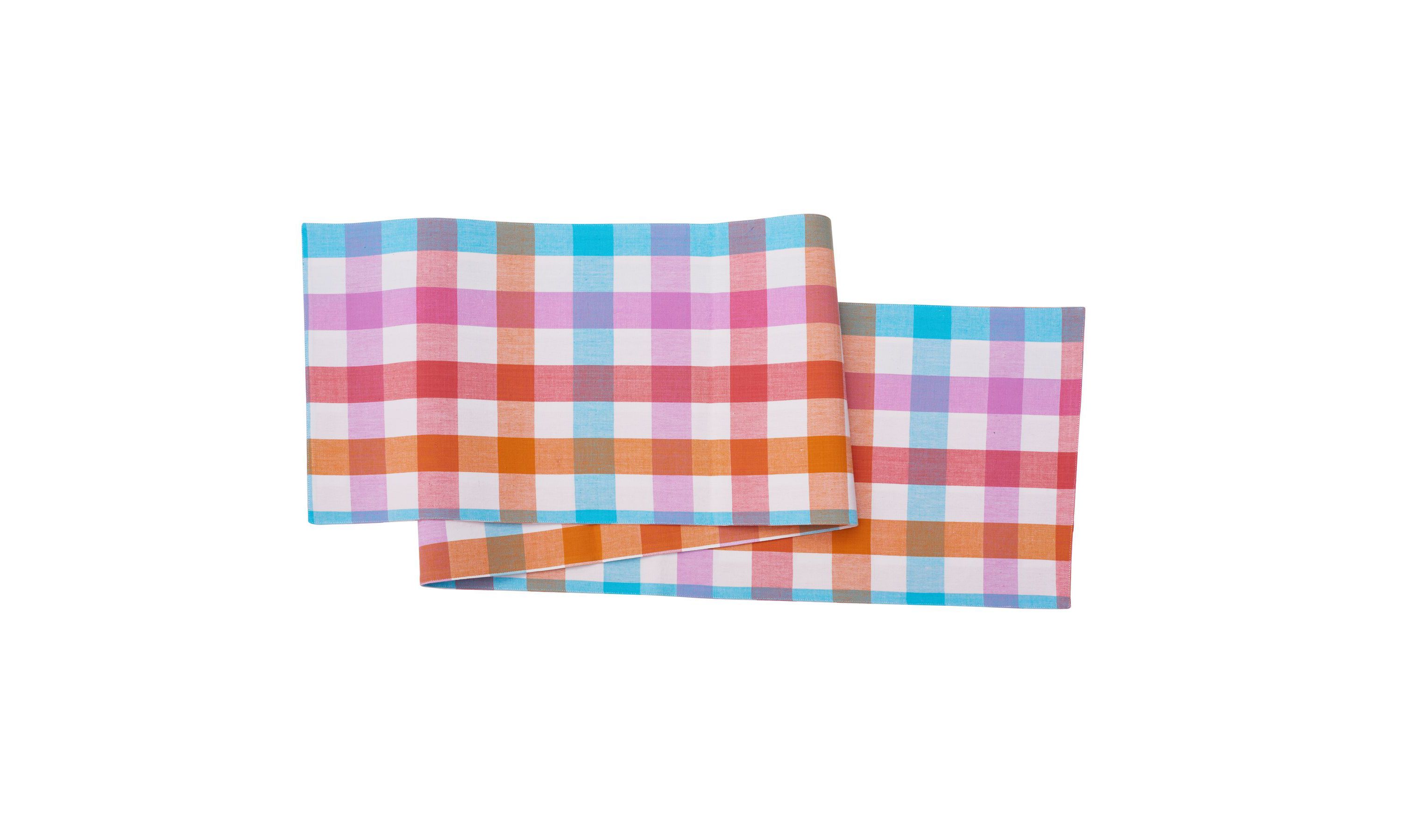 Cabana Plaid Gingham Check Table Runner
