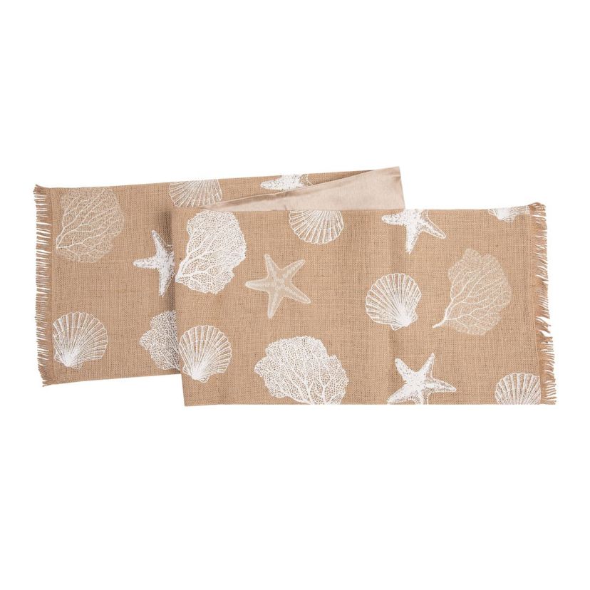 Sandy Coast Cotton Rectangle Table Runner
