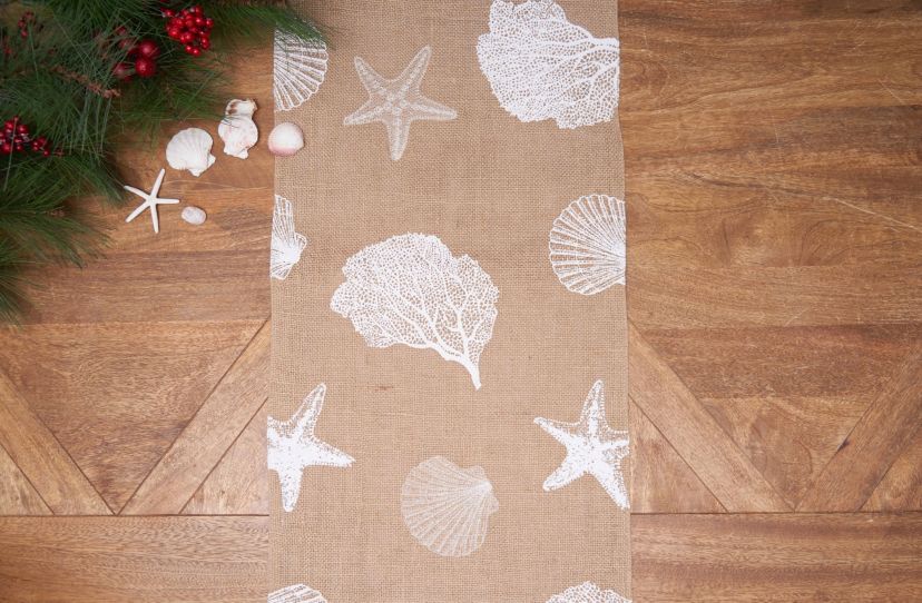 Sandy Coast Cotton Rectangle Table Runner