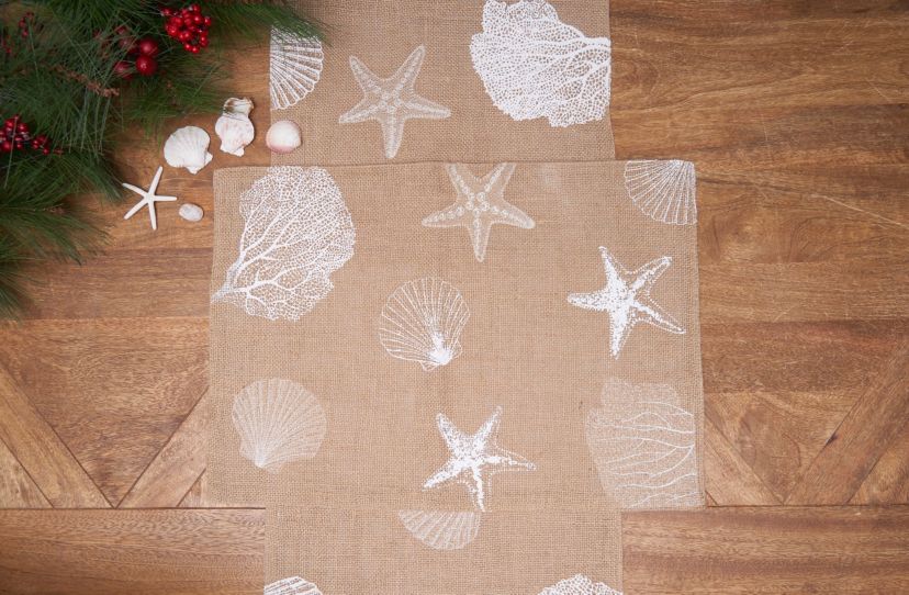 Sandy Coast Cotton Rectangle Table Runner