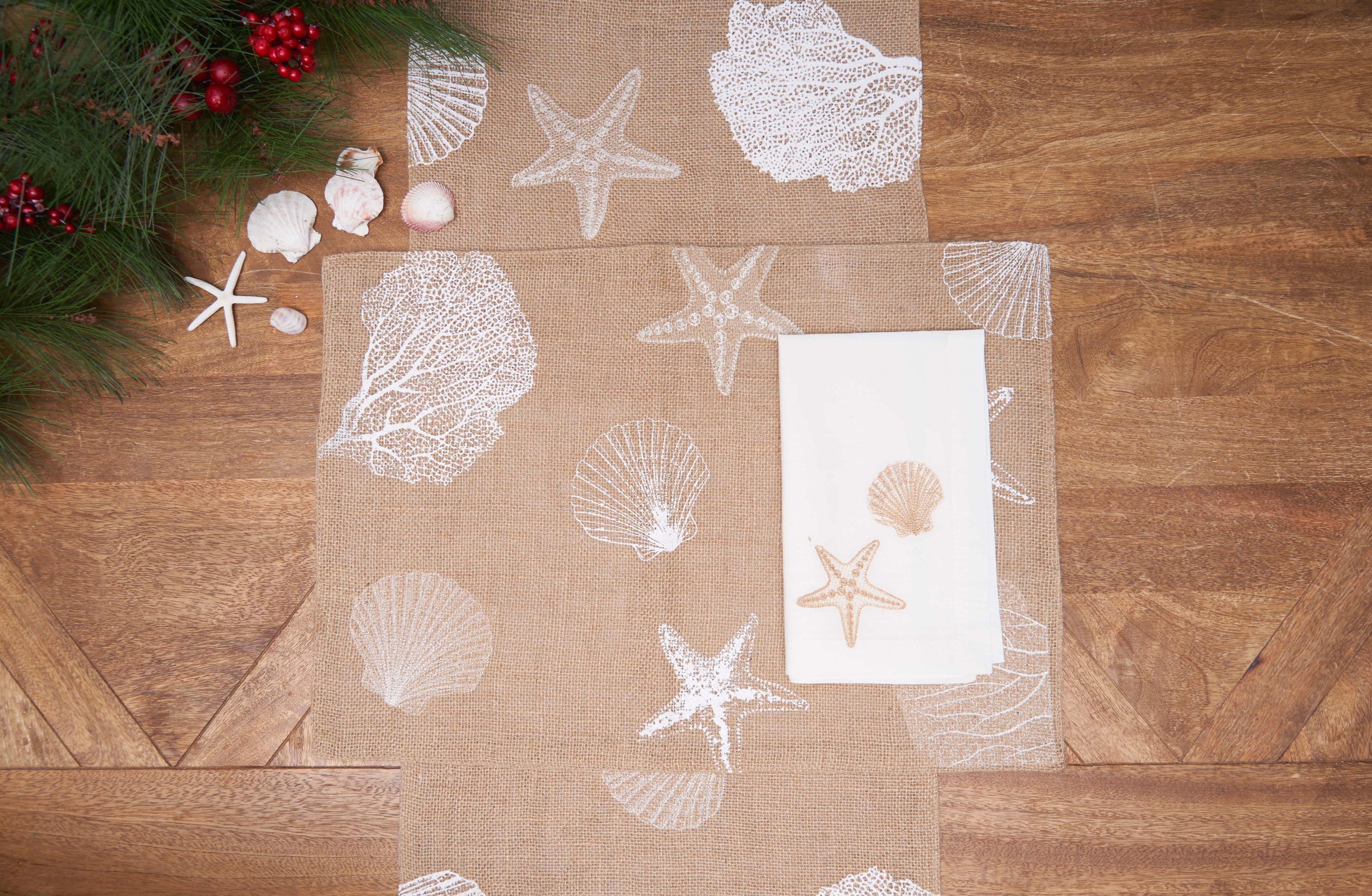 Sandy Coast Cotton Rectangle Table Runner