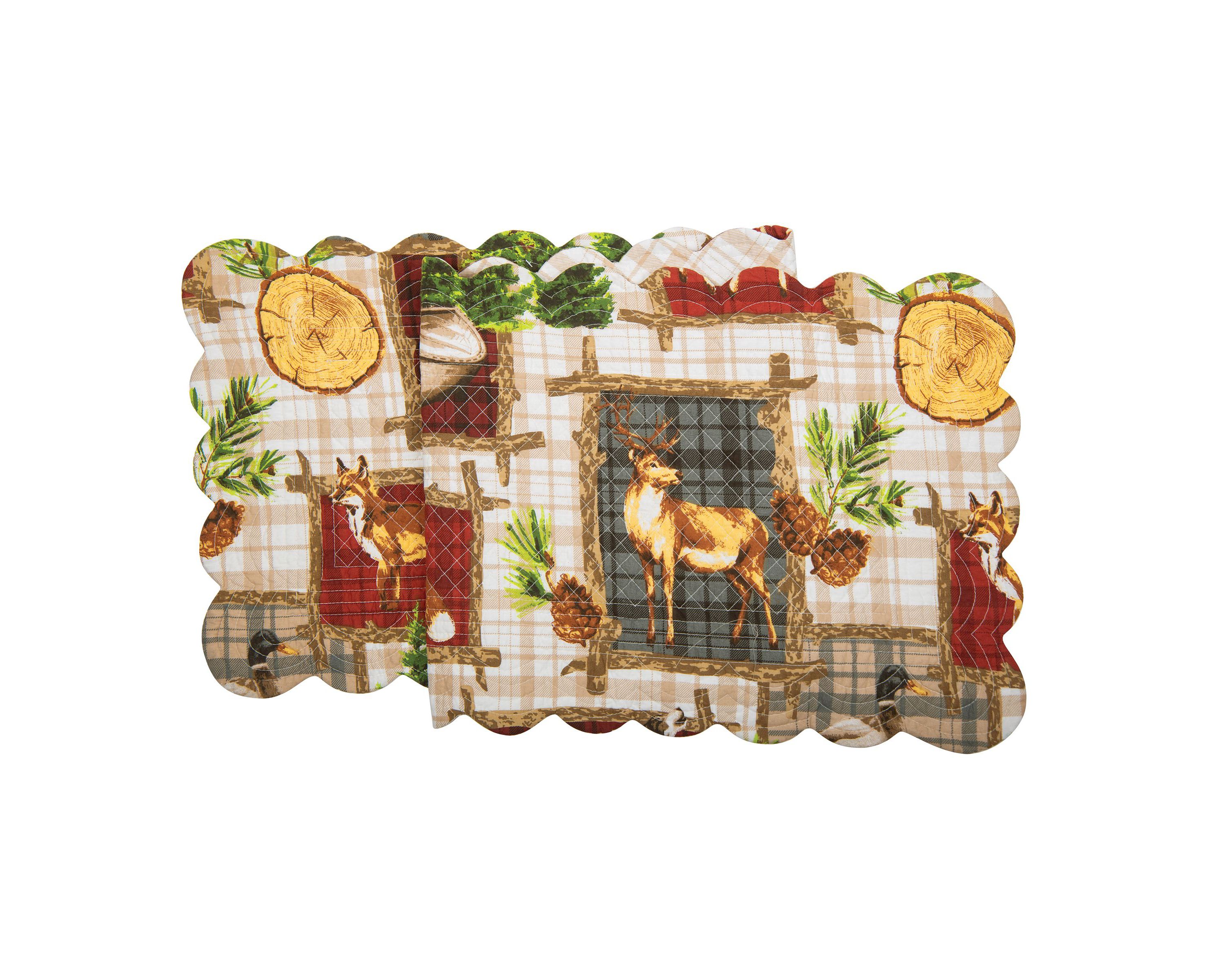 51" x 14" Bryson Retreat Woven Reversible Rustic Lodge Table Runner