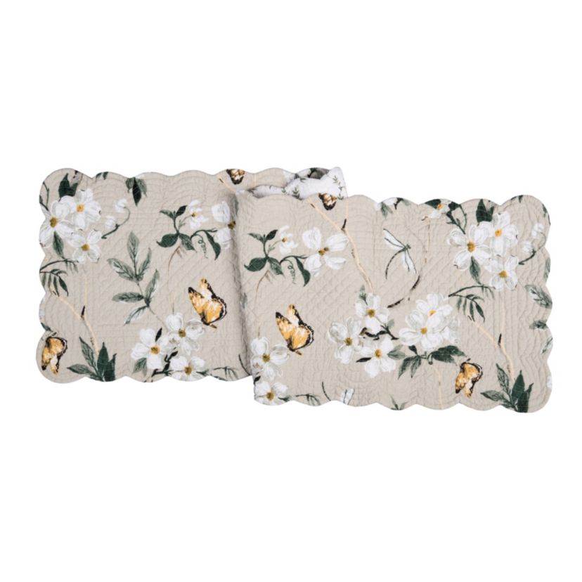 Dogwood Meadows Rectangle Cotton Table Runner