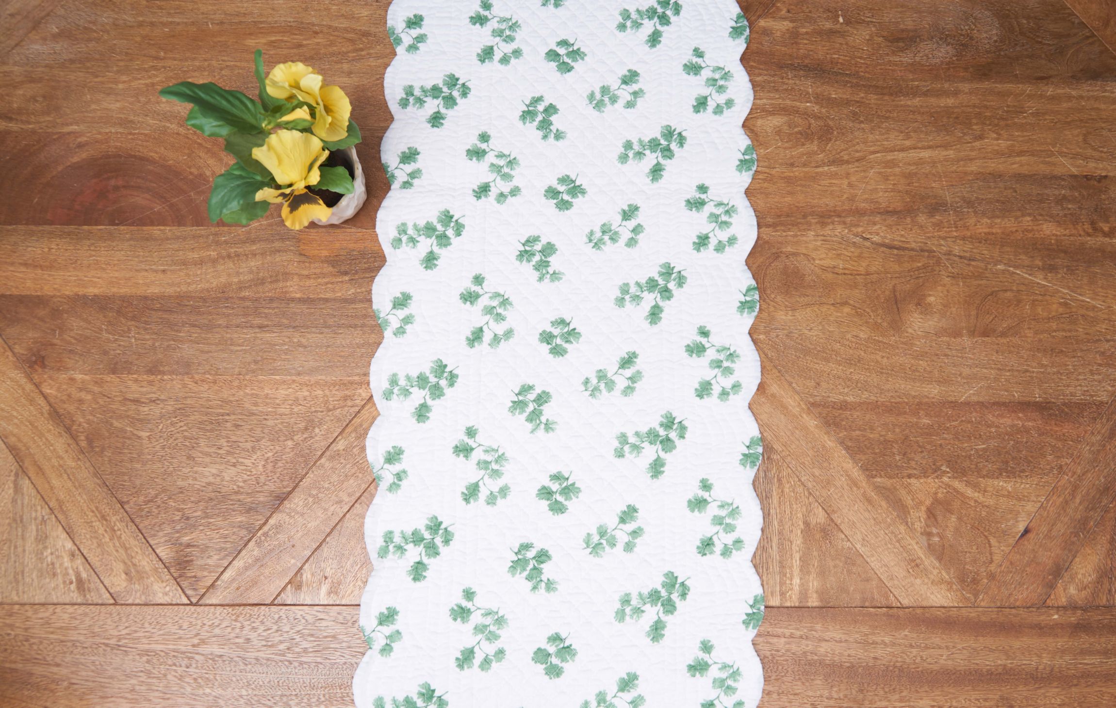 Marcy Blooms Rectangle Cotton Table Runner
