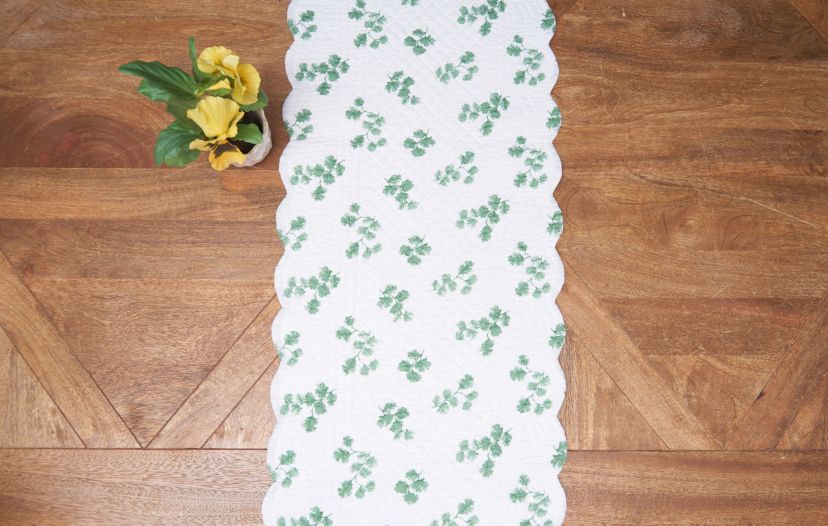 Marcy Blooms Rectangle Cotton Table Runner
