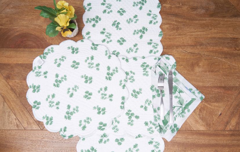 Marcy Blooms Rectangle Cotton Table Runner
