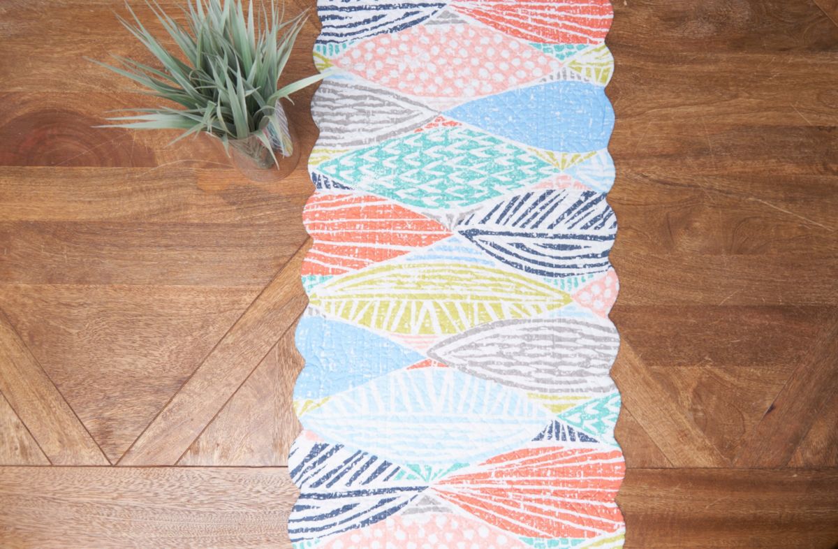 Surfside Sound Cotton Rectangle Table Runner