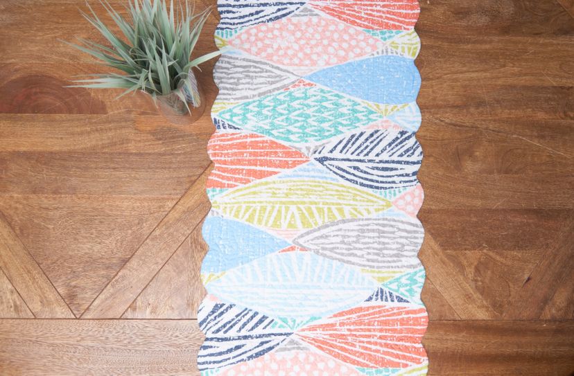 Surfside Sound Cotton Rectangle Table Runner