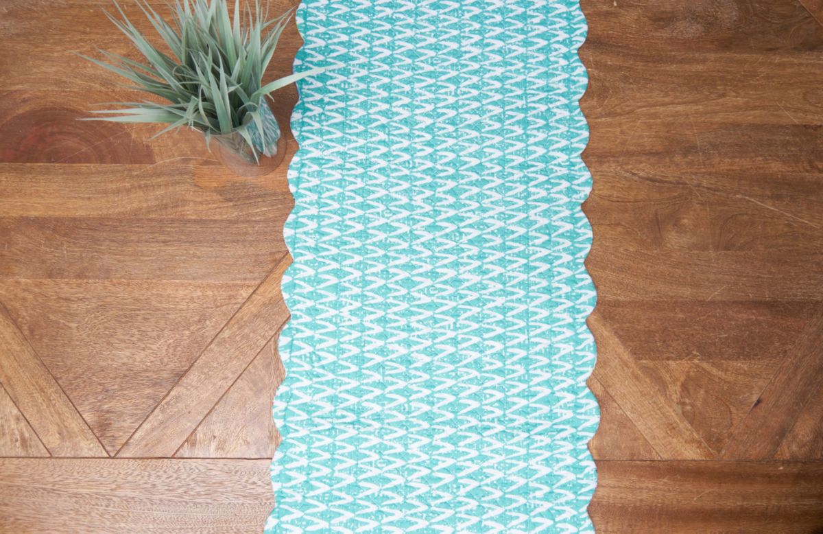 Surfside Sound Cotton Rectangle Table Runner
