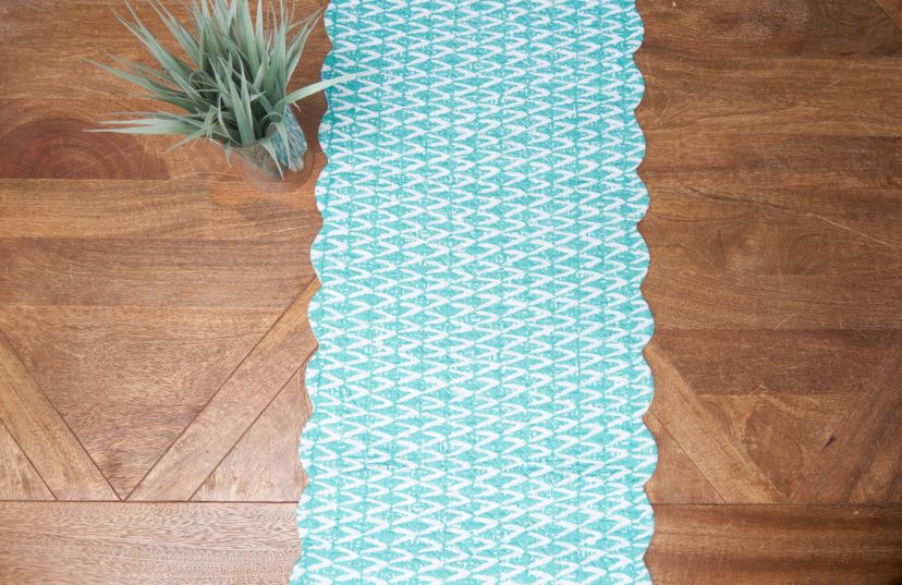 Surfside Sound Cotton Rectangle Table Runner