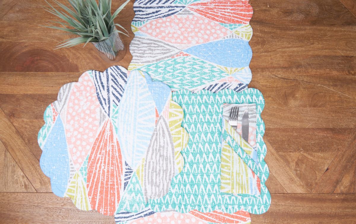 Surfside Sound Cotton Rectangle Table Runner