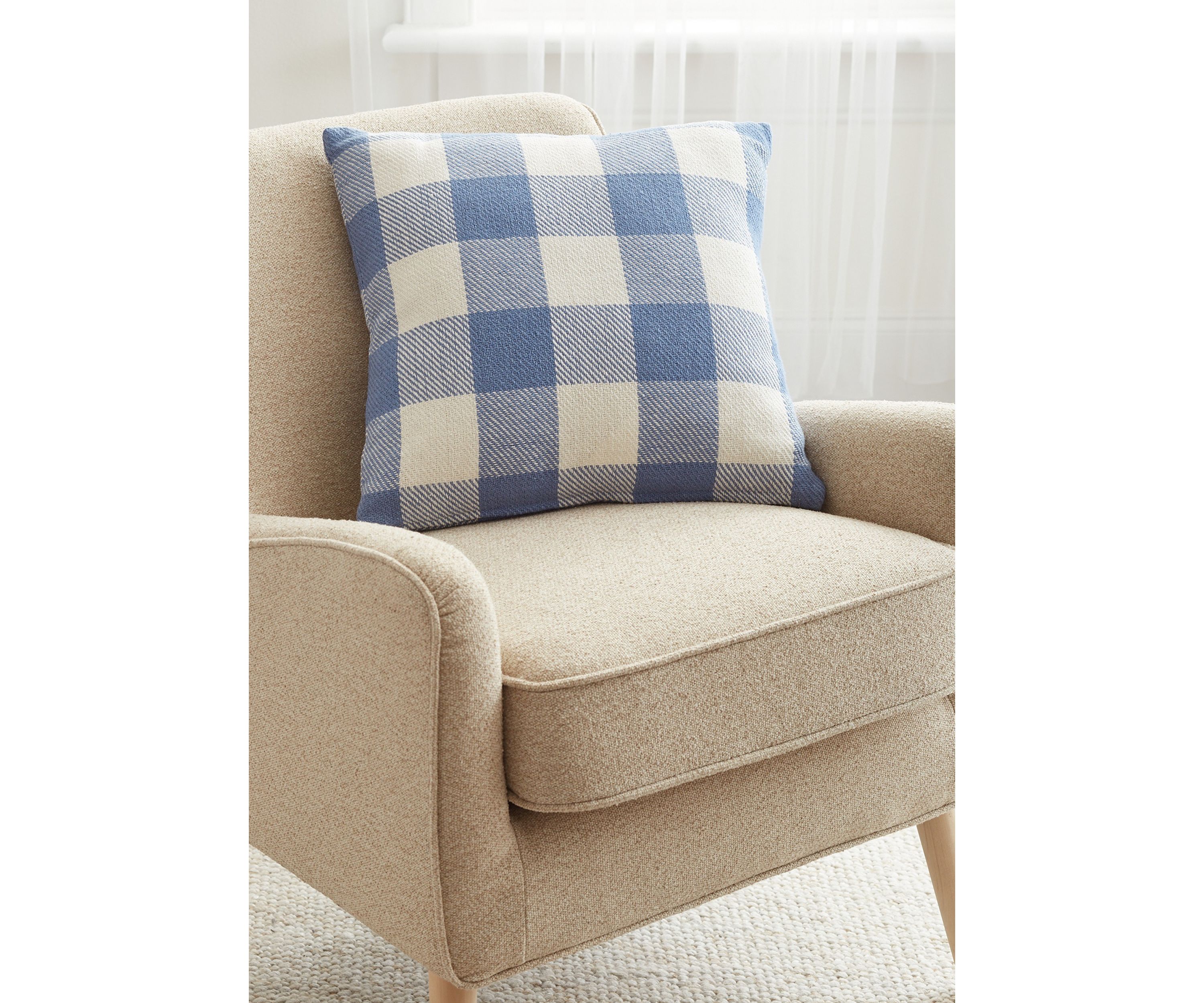 Checkered Throw Pillow 