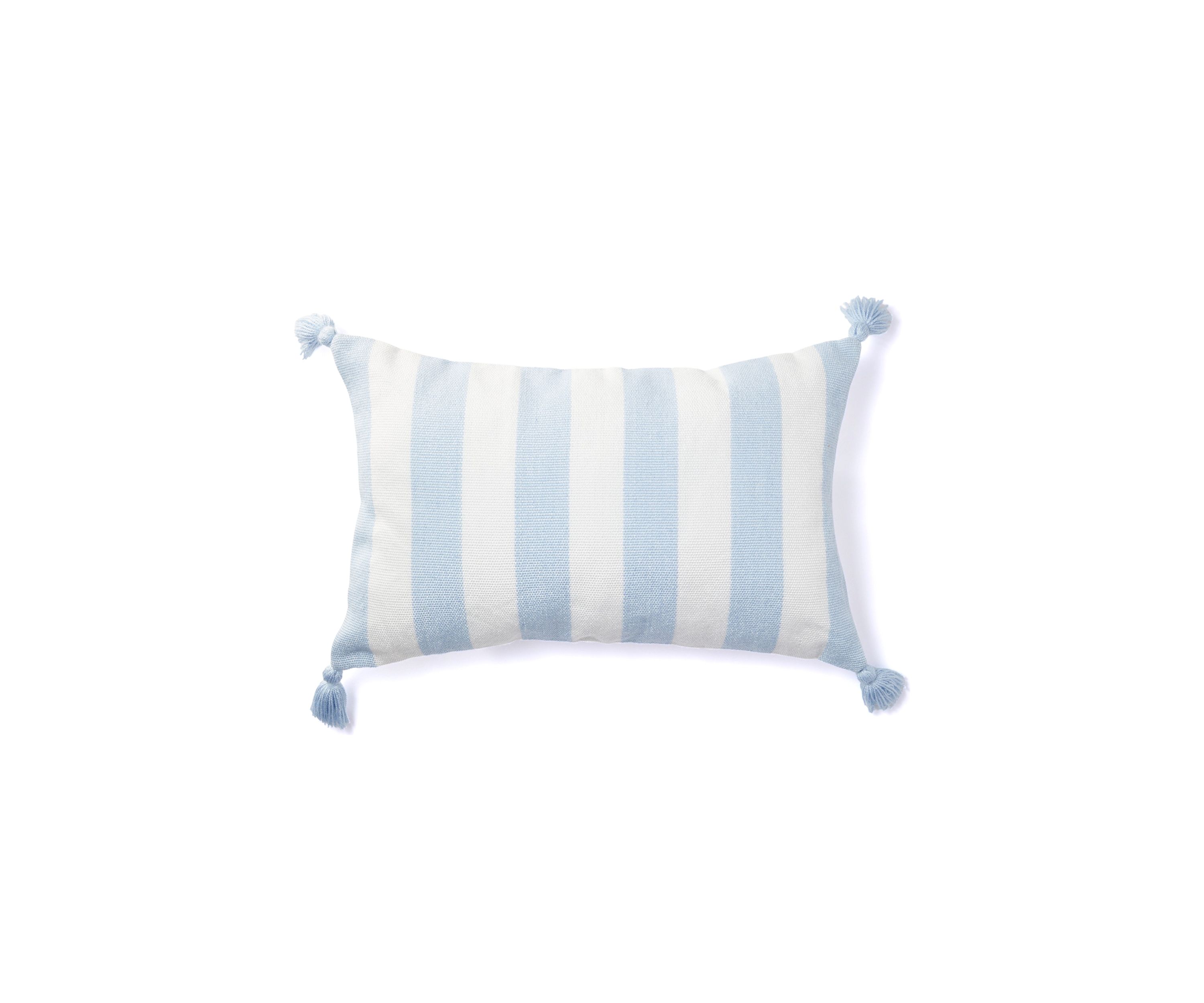 Cabana Striped Tassel Pillow