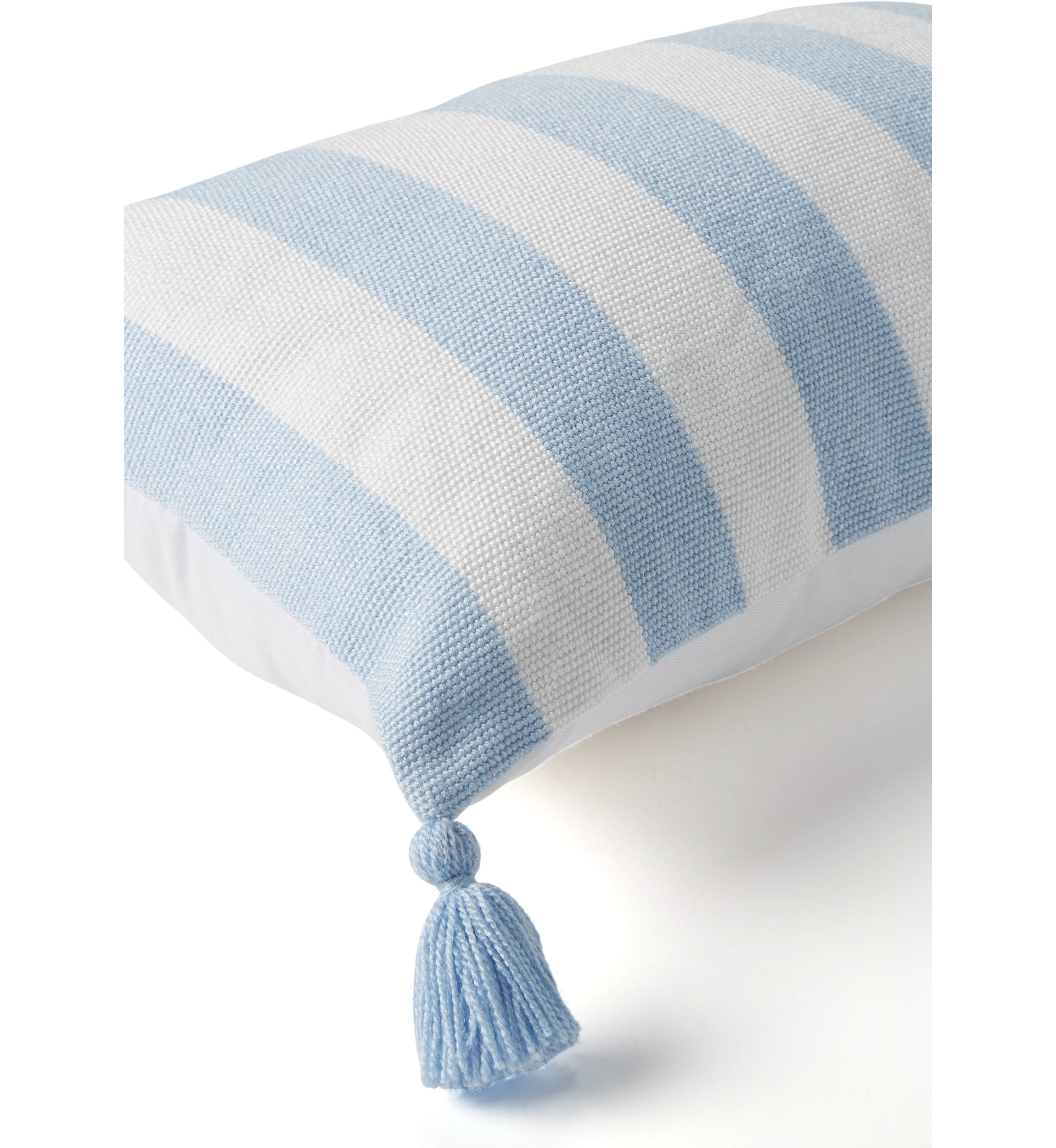 Cabana Striped Tassel Pillow