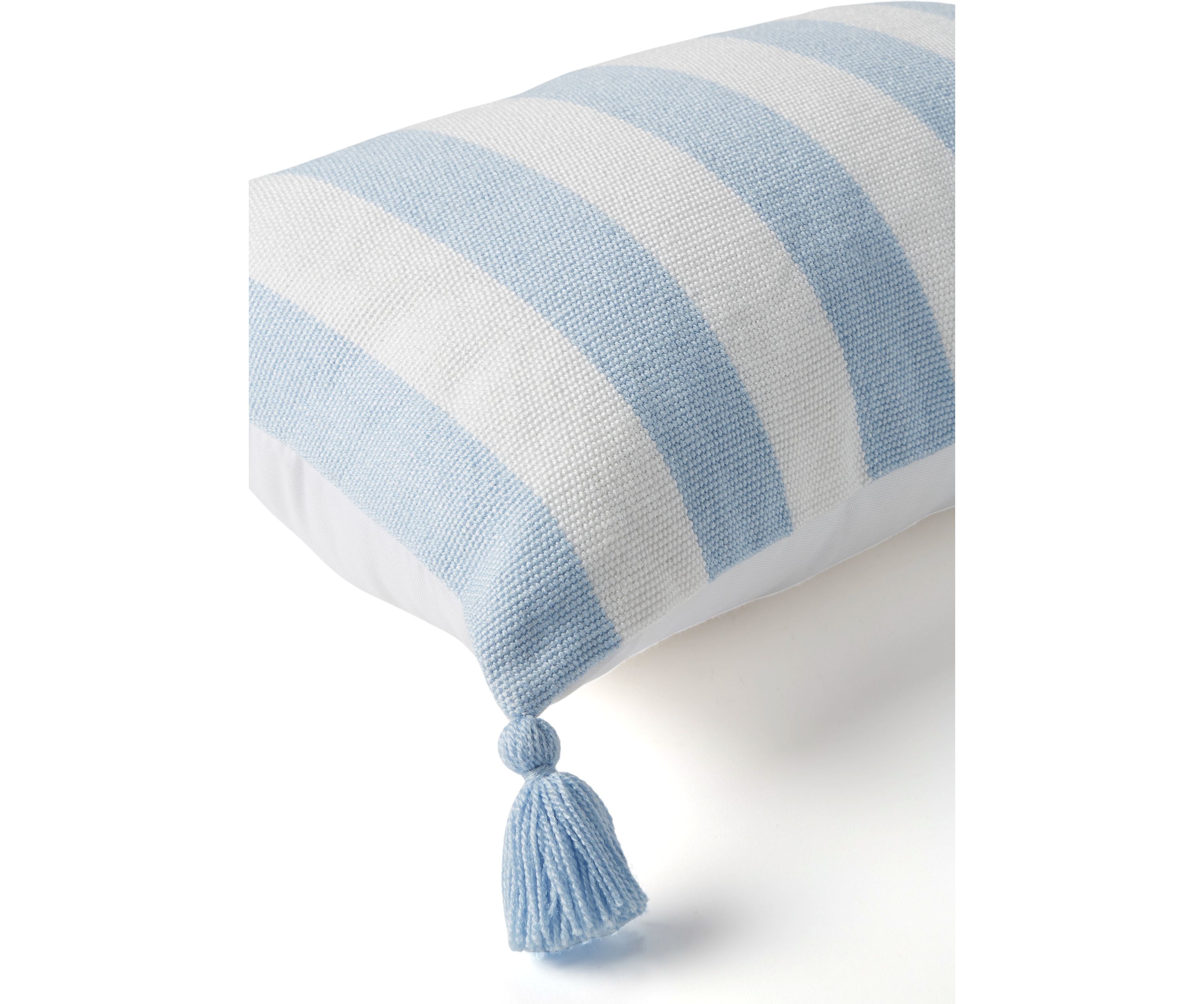 Cabana Striped Tassel Pillow