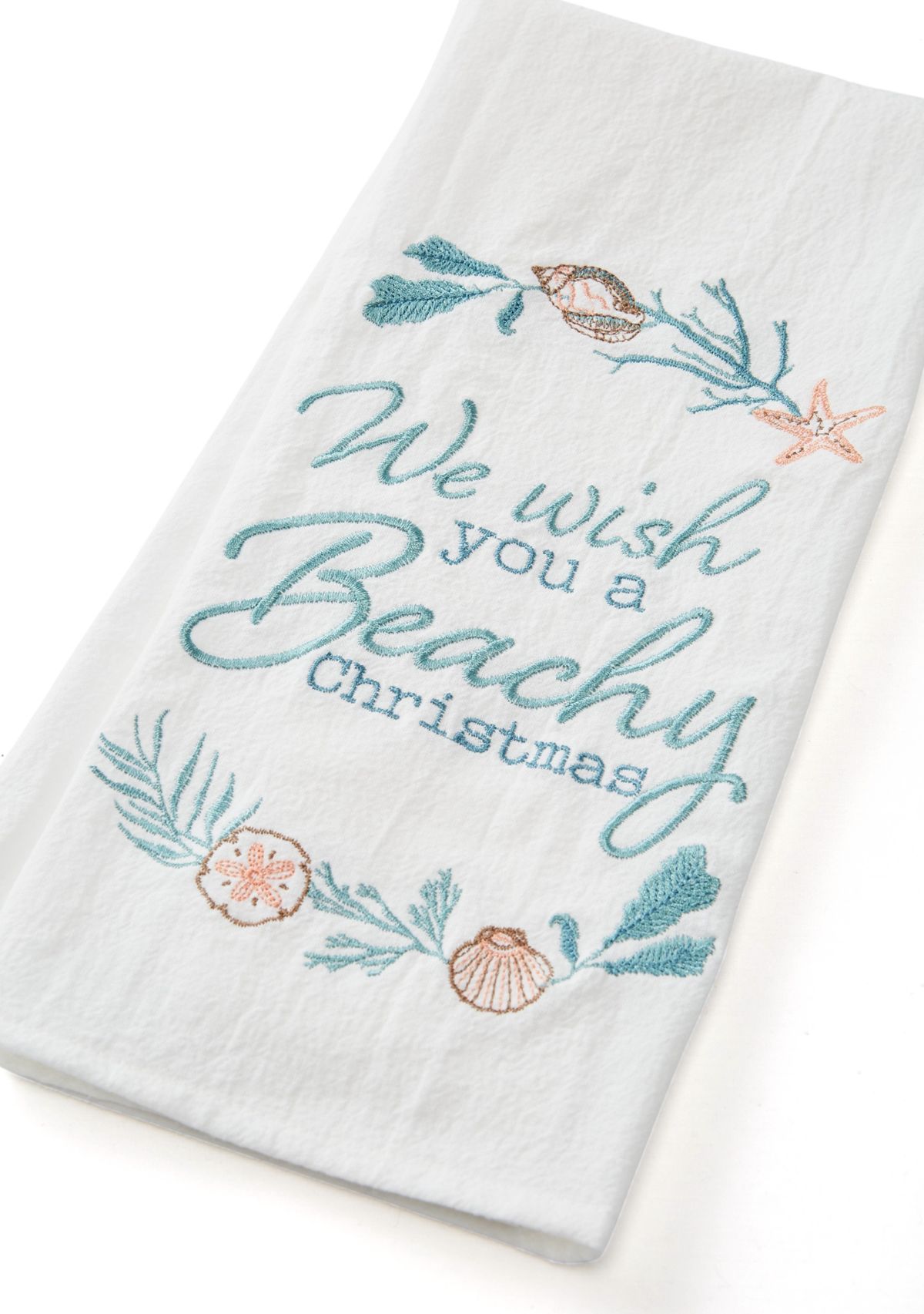 We Wish You a Beachy Christmas Kitchen Towel